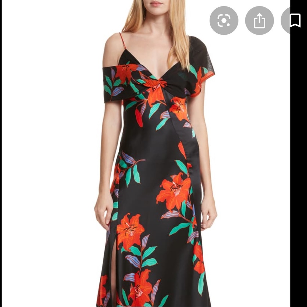 SPRING SALE Diane von Furstenberg Assymetrical Knotted Gown